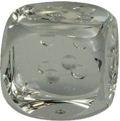 Luxe Crystal Dice 3''x3''x3''