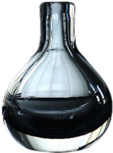 Glass Bottle Vase Sm Blue/Gray 4''x6''