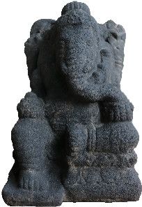 Stone Carved Ganesh 12 x 7 x 6