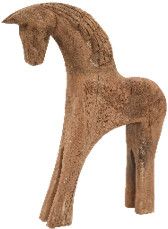 Wooden Carved Sm Horse 9''x2''x13''