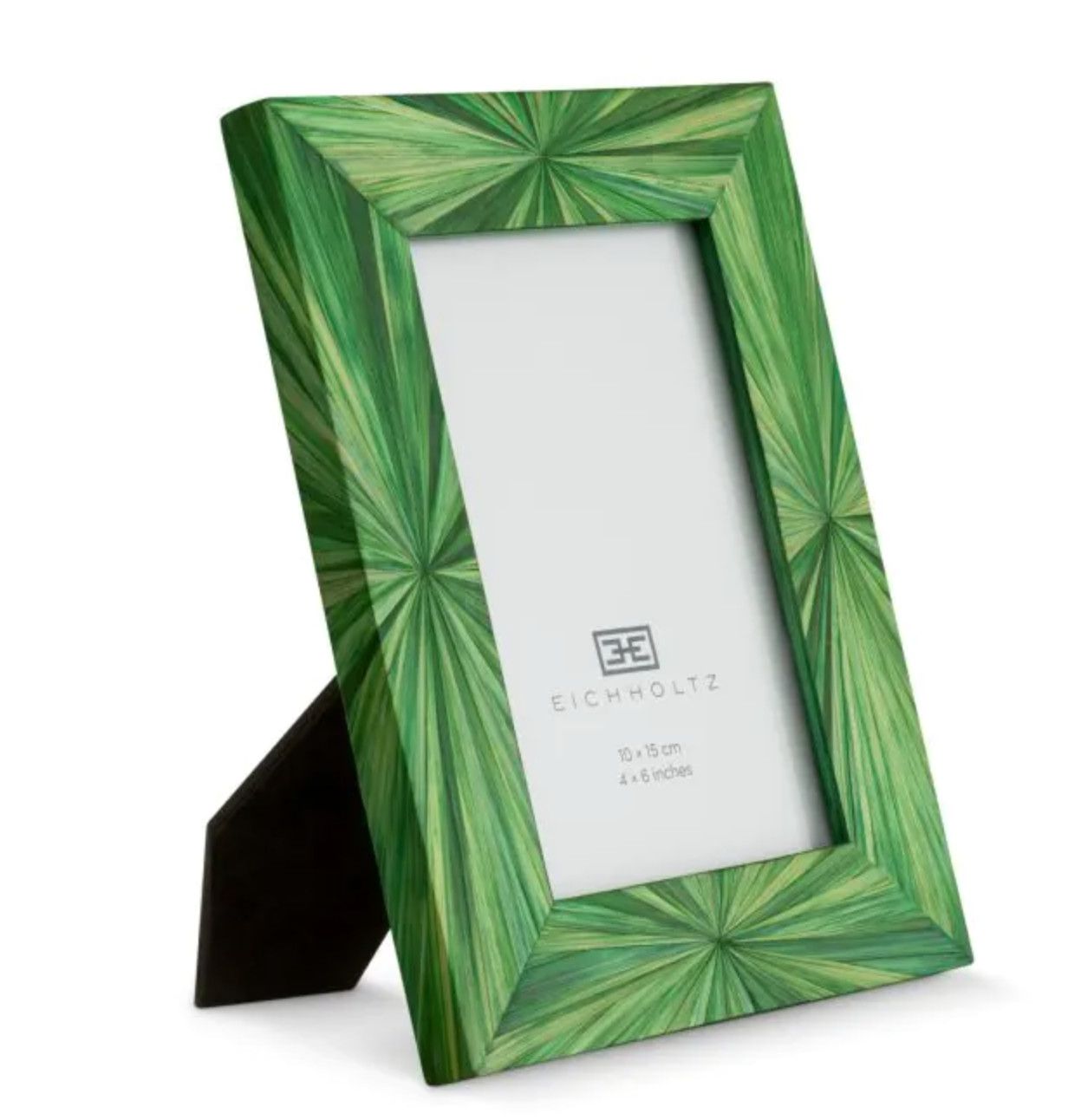 Picture Frame, Green Straw Marquetry for 5 x 7 photo