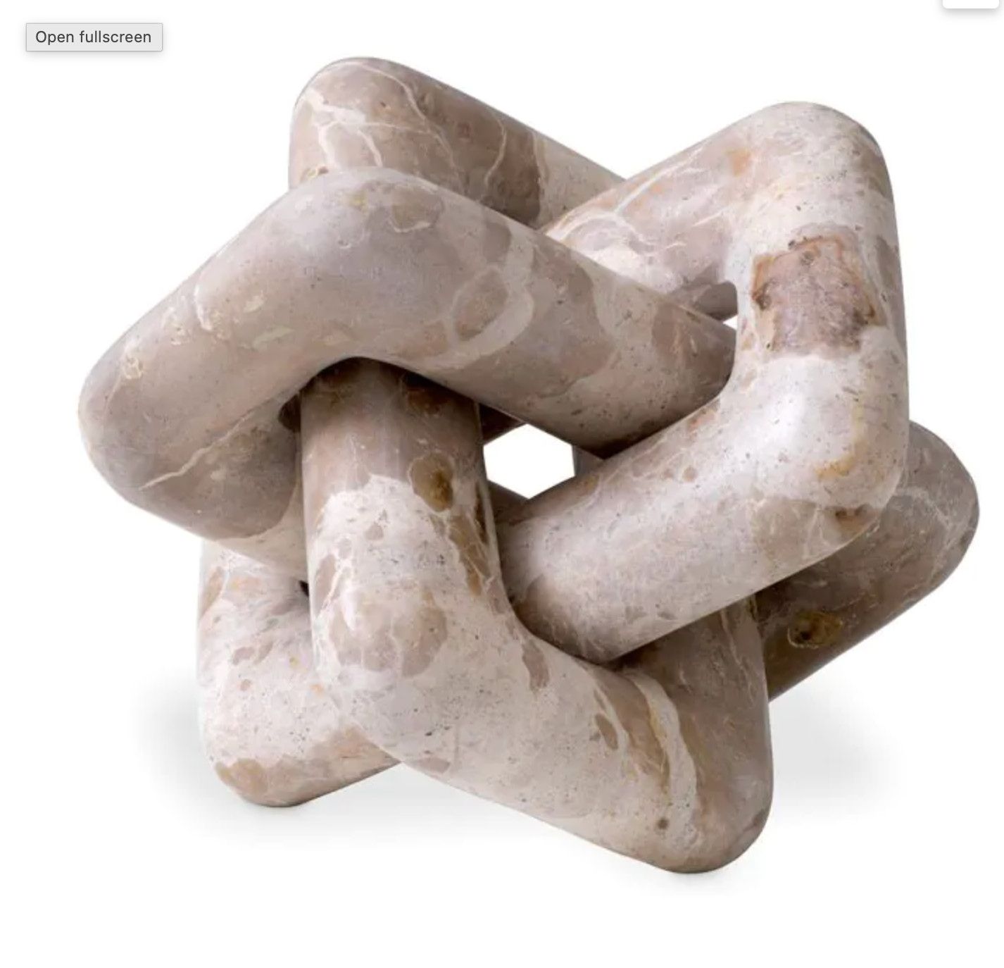 Marble Knot Sculpture, Neutral Light Brown L. 8.46″ W. 8.66″ H. 5.12″