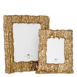 Picture Frame, Gold Drip for 5 x 7 Photo L. 10.63″ | W. 9.06″ | D. 3.15″