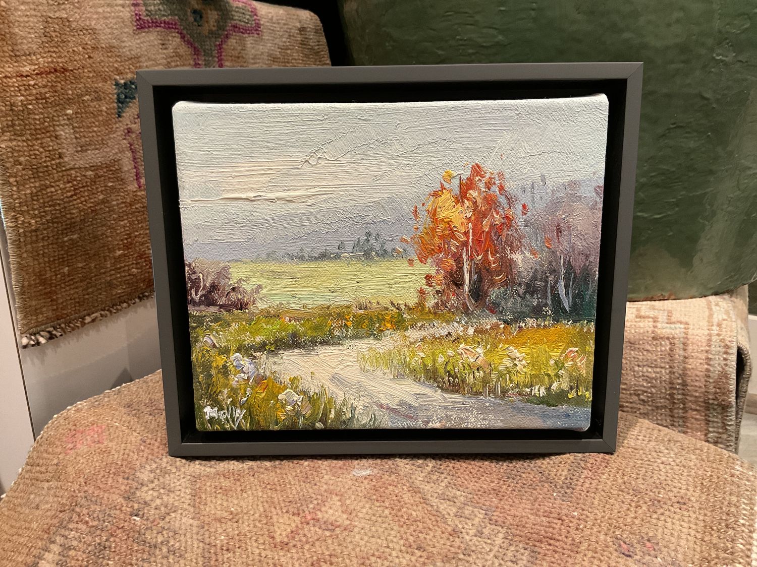 Original Art, 8 x 10 framed landscape, Autumn, Dr Gry Frame