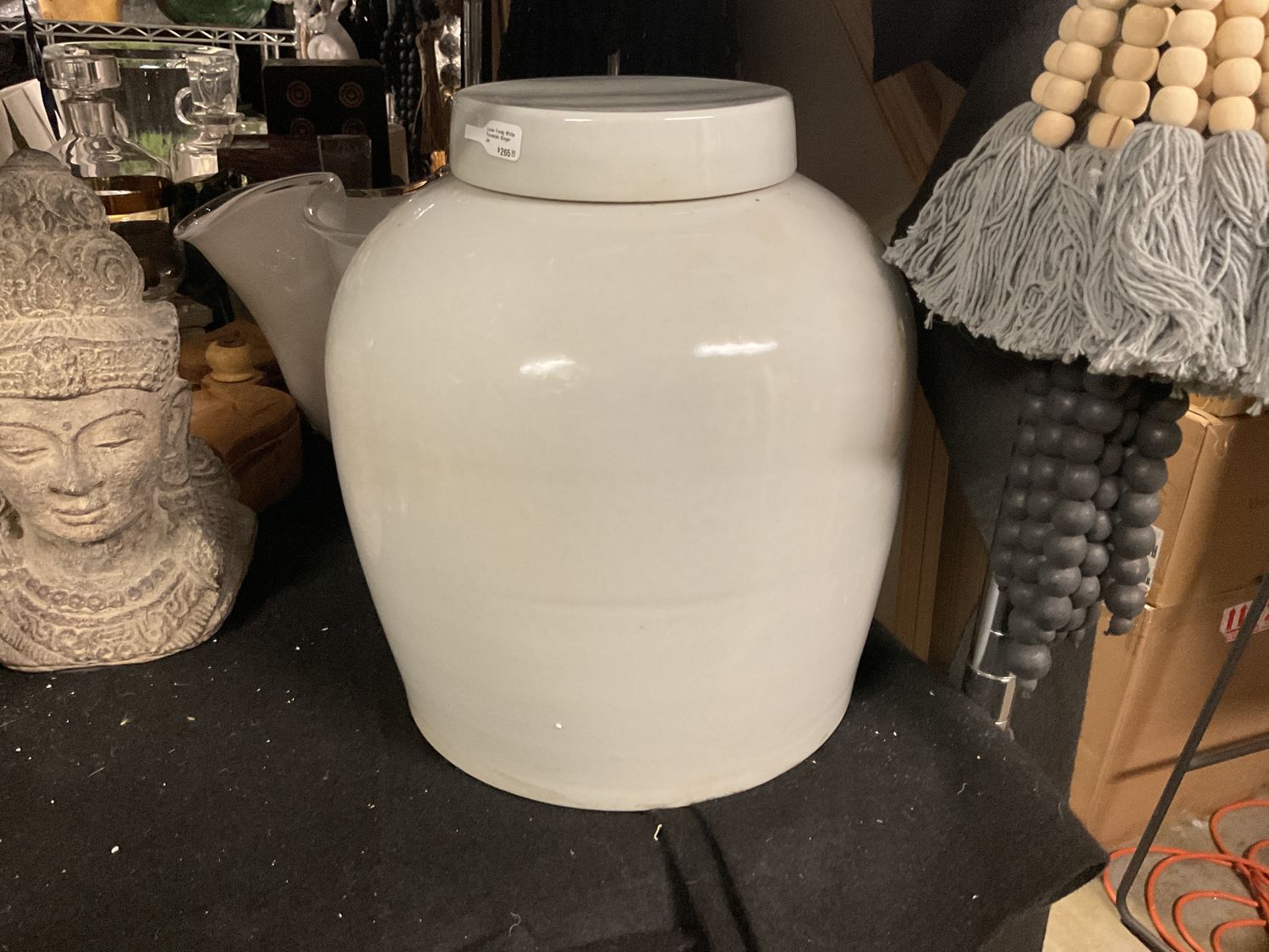 Lunar Frosty White Porcelain Ginger Jar