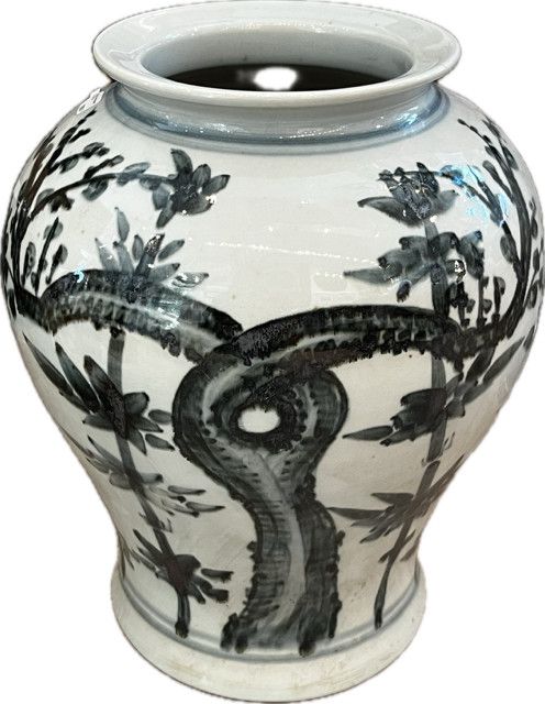 Indigo Twist Branch Jar 12"H