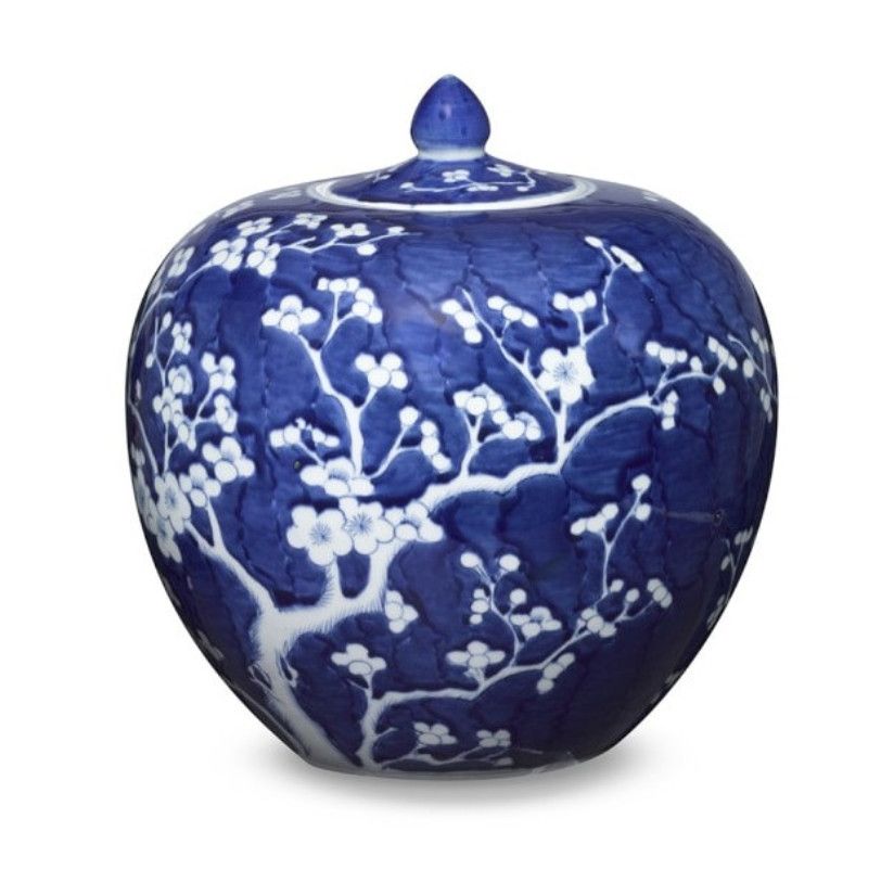 B&amp;W Plum Melon Jar, 11"H  x  11"D