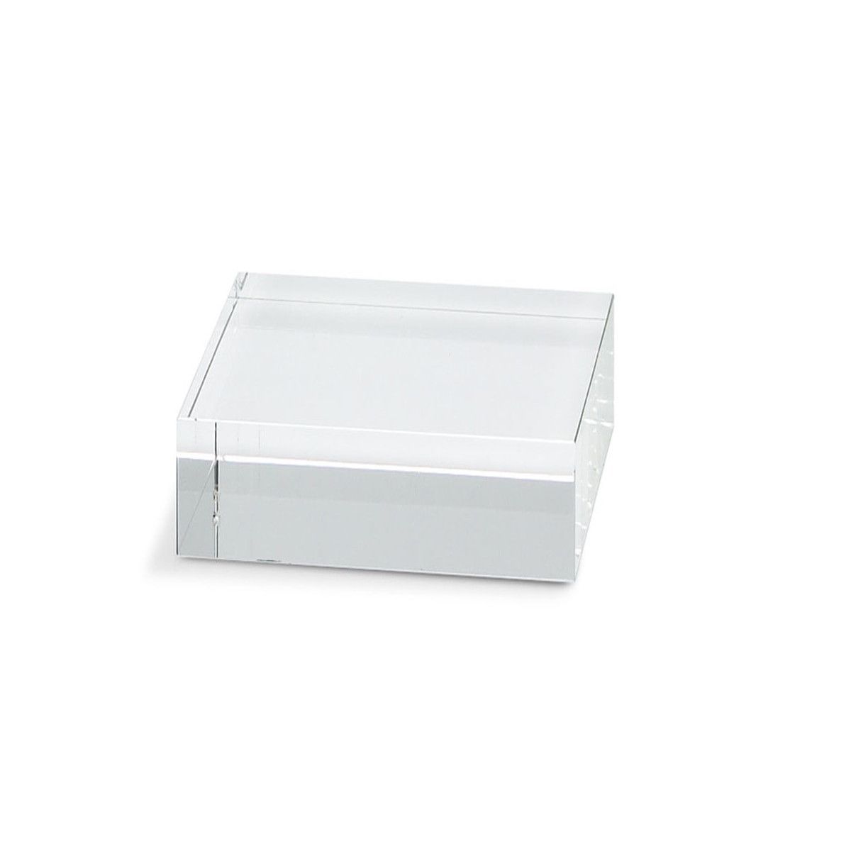 Riser Acrylic Square Base 4"W x 2"W