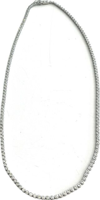 Necklace, 18" Riviere 2.51 Lab Dia 14kWG