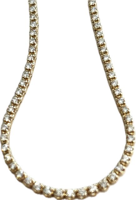 Necklace, 18" Riviere 2.07 Lab Dia 14kYG