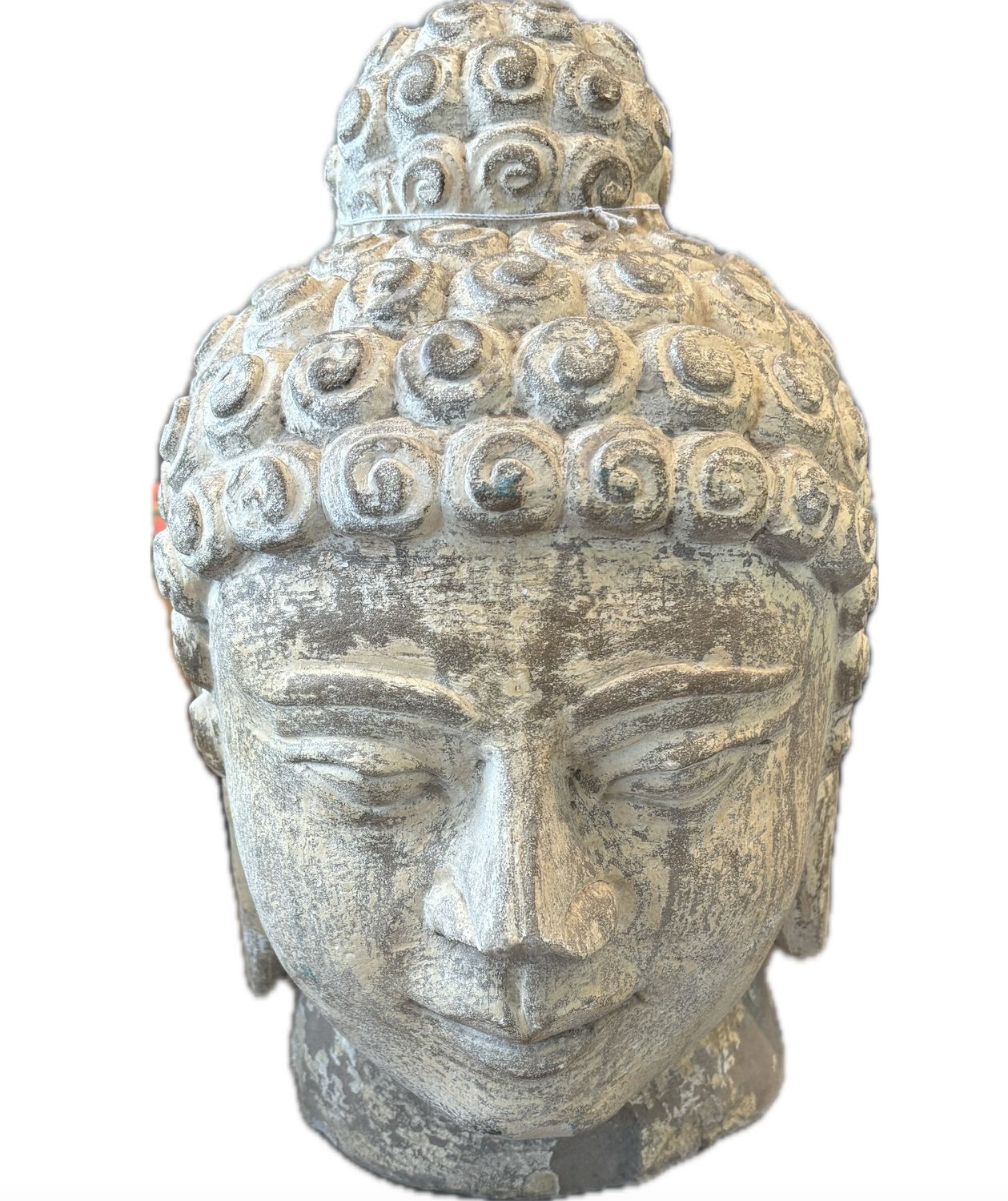 Buddha Head,  Stone, Lg 16" H x 11"W x 10"D