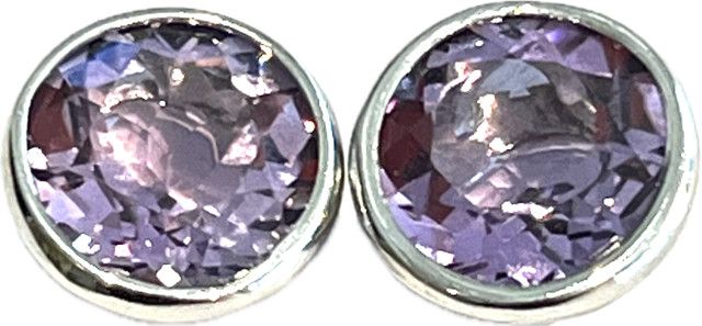 Earrings  Amethyst (12.0 cts), 18k WG Vermeil