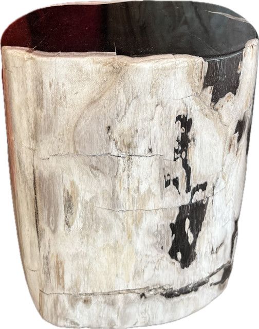Stool, Side Table Petrified Wood 16"H x 13.75W x 8.75"D