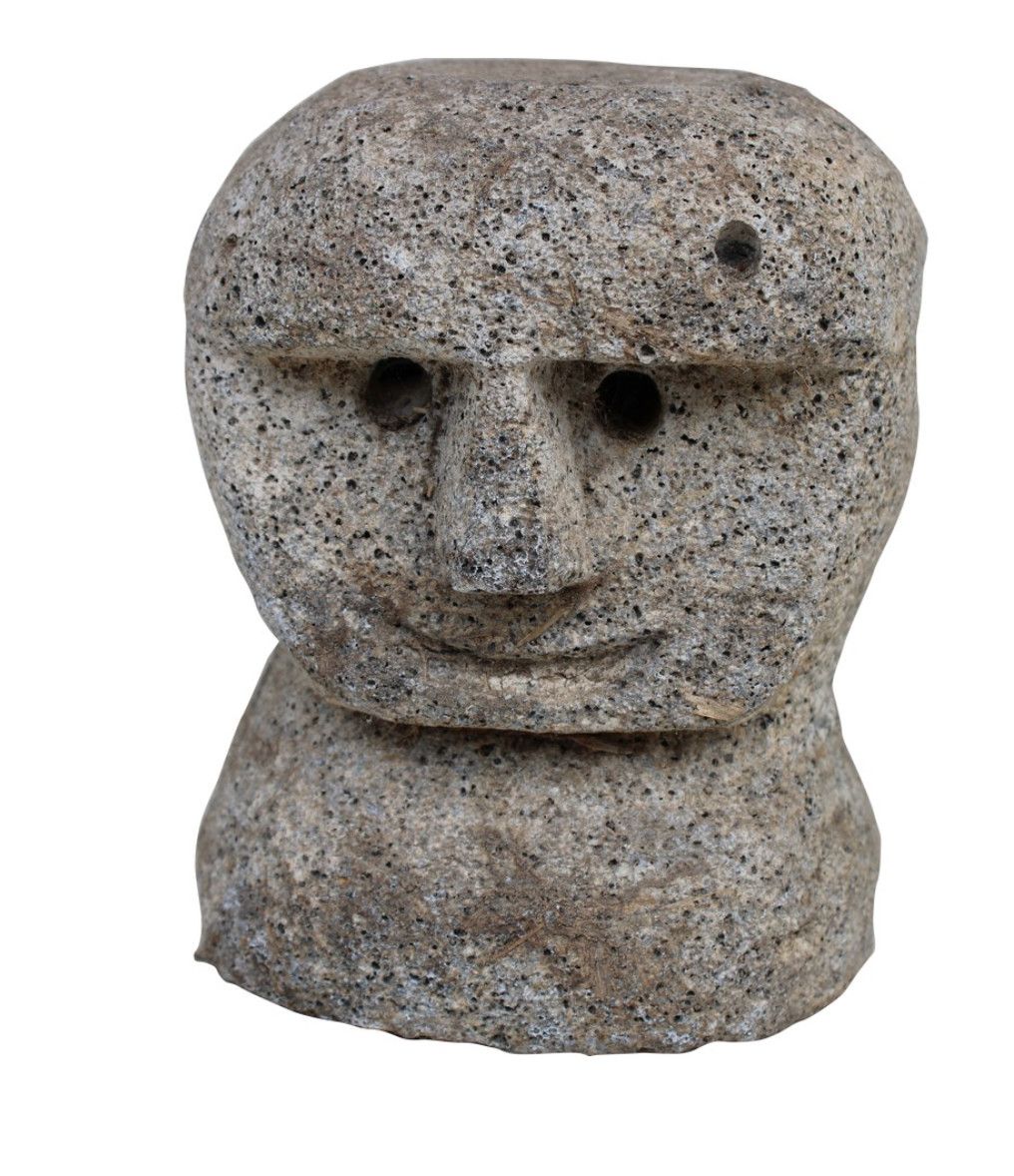 Katoda Statue Head Cement 5"H