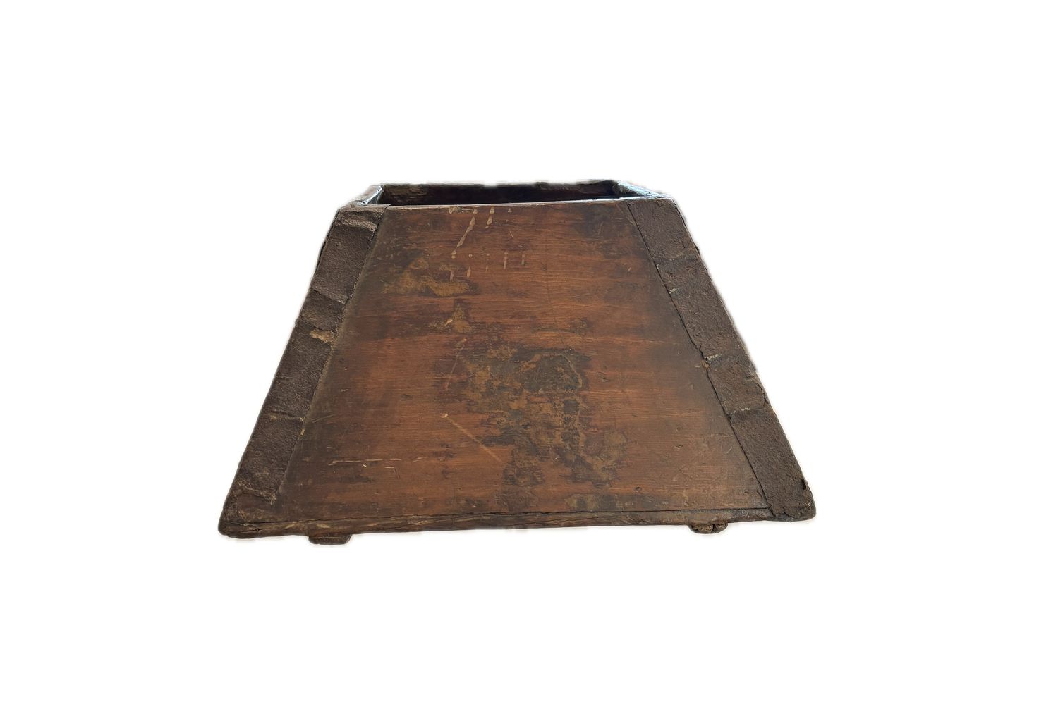Rice Measurement Bucket, Wood, 17" x 17" x 10" H
