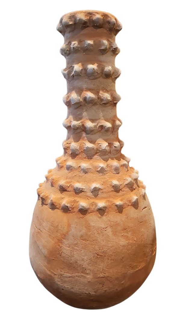SOLD Tamegrout Pot Moroccan Terracotta Artisan Made 21"H x 10"W