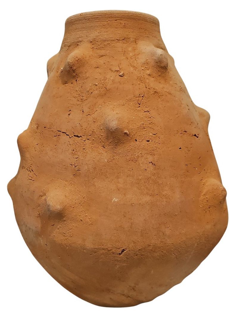 Tamegroute Vase Artisan Made Moroccan Terracotta 14"H x 13"W