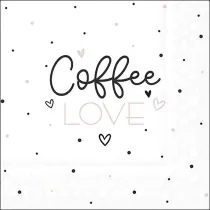 Serviette Coffee Love 25x25cm