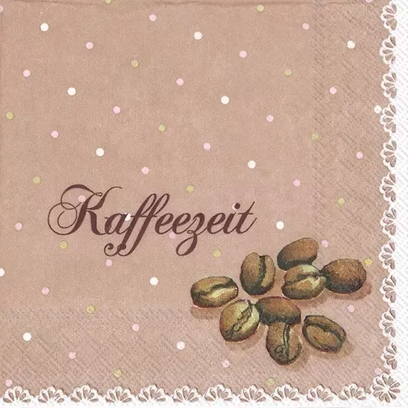 Serviette Kaffeezeit 25x25cm