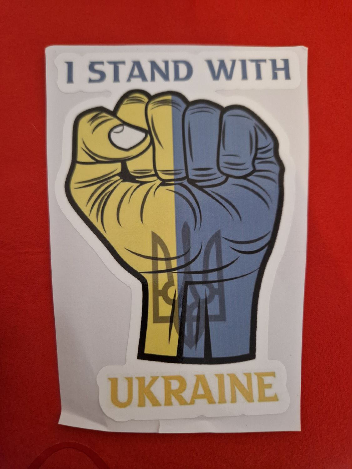 I stay with Ukraine sticker