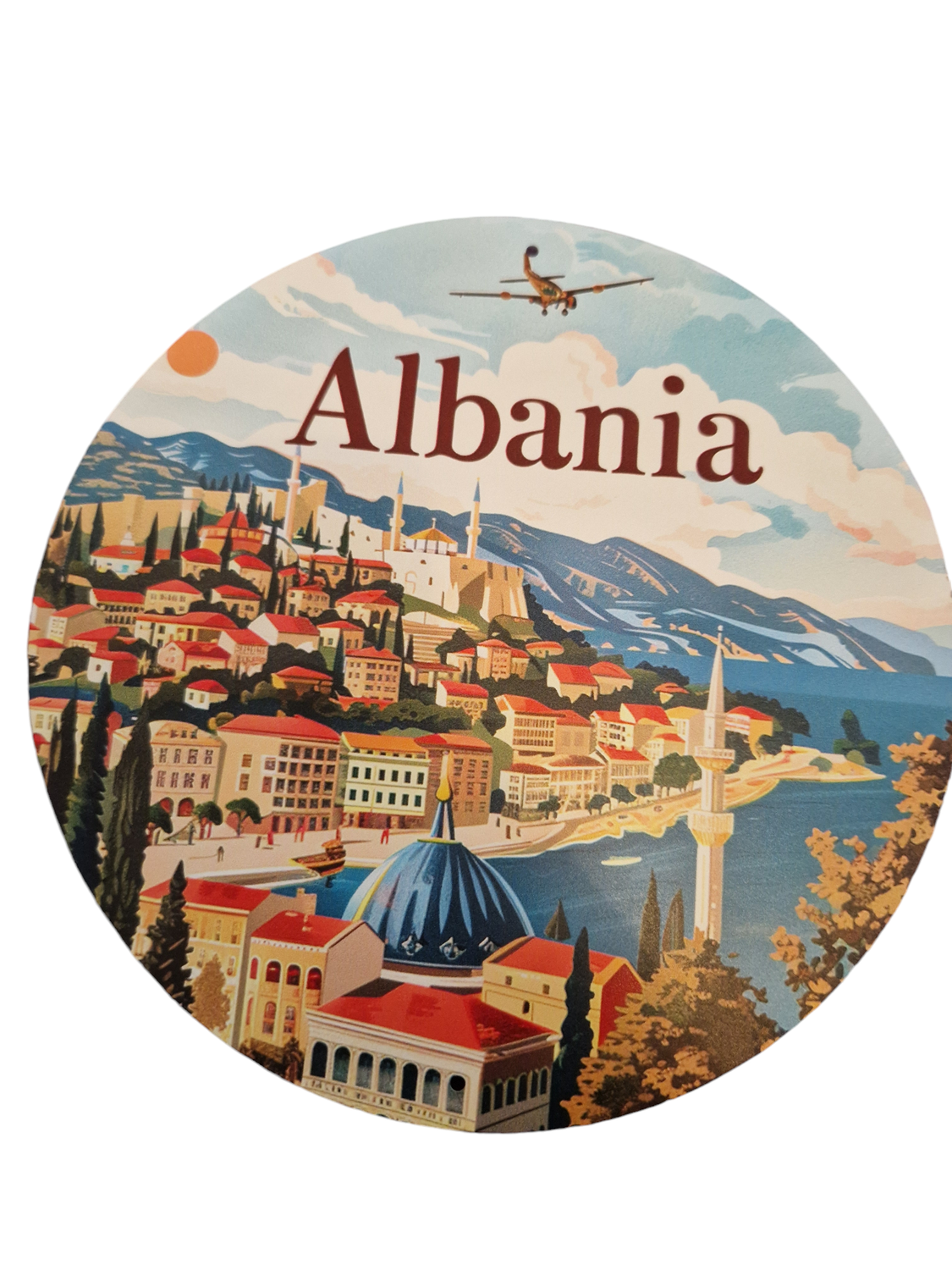 Albania wall sign