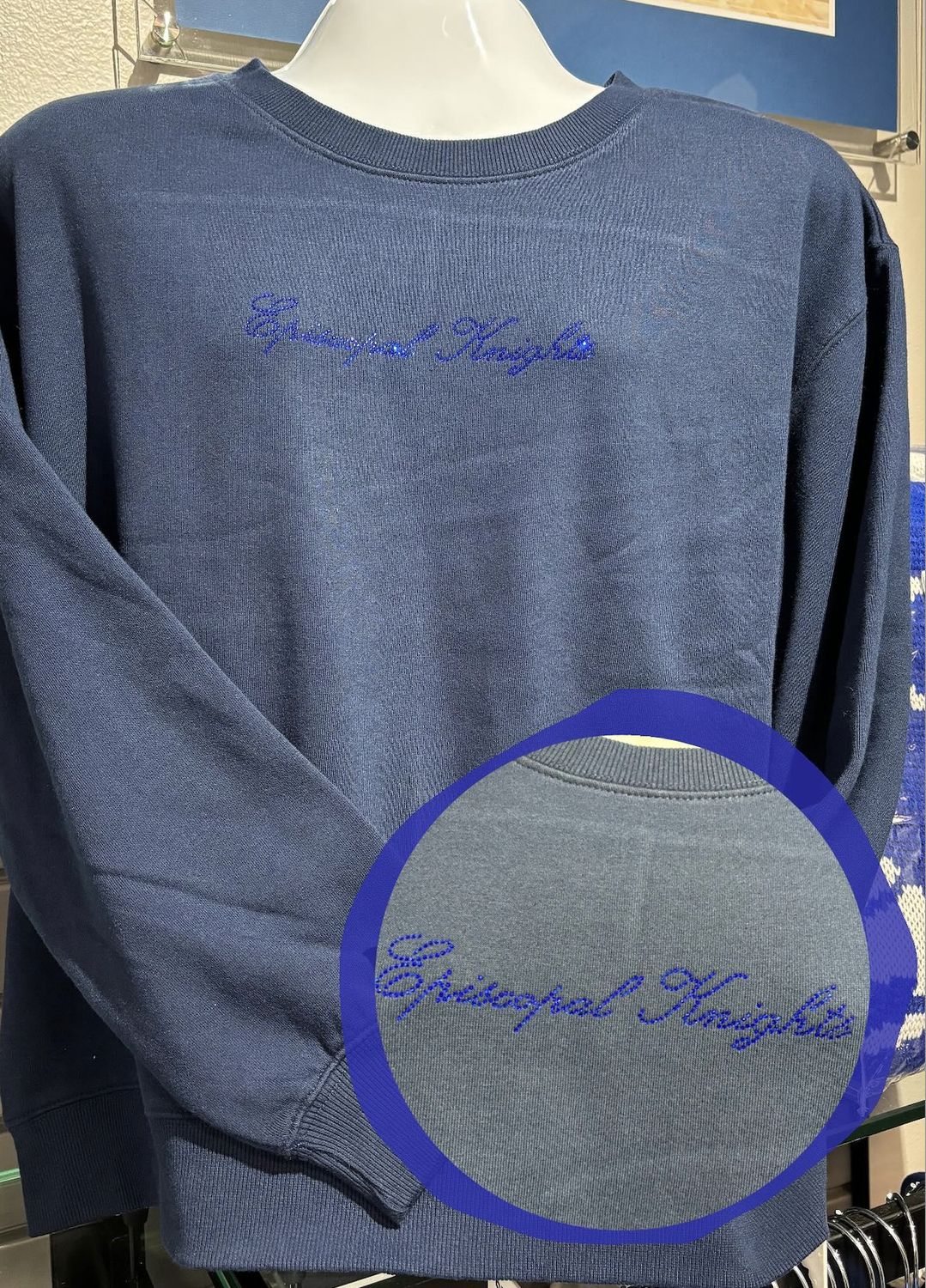 Chicka-d Old School Crew, Color: Navy, Size: S