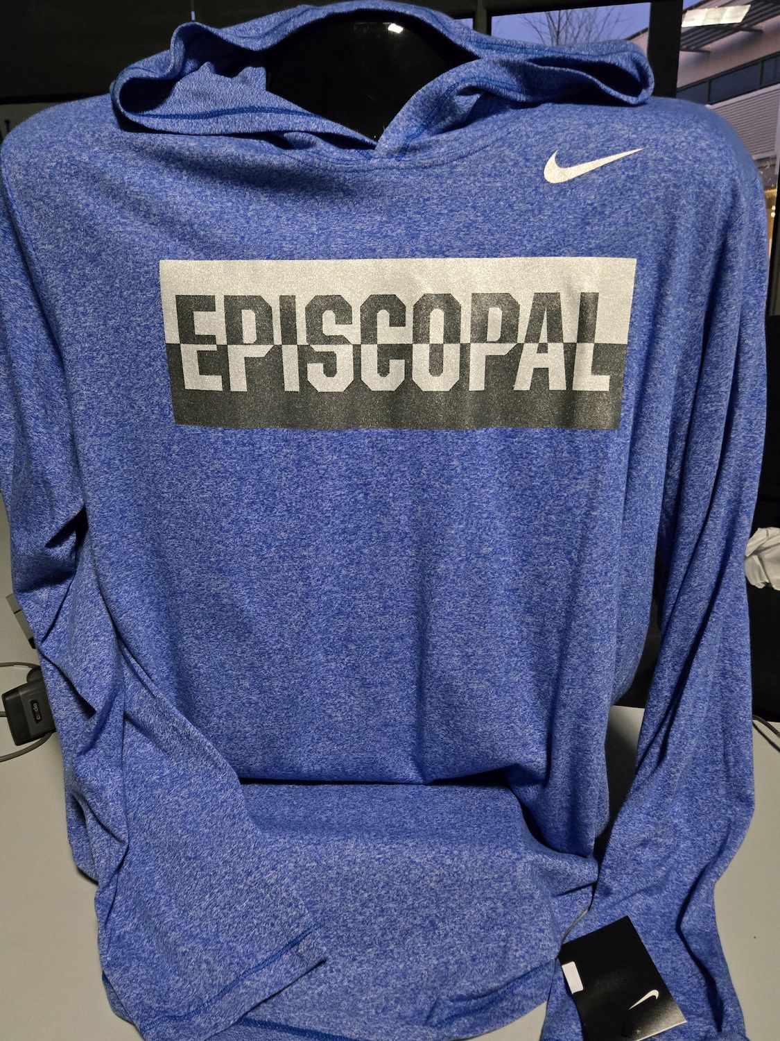 Nike Marled LS Hoodie, Size: L, Color: Royal