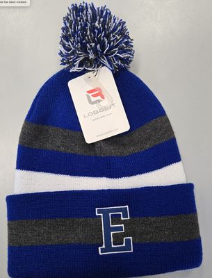 Two Tone Beanie with Pom