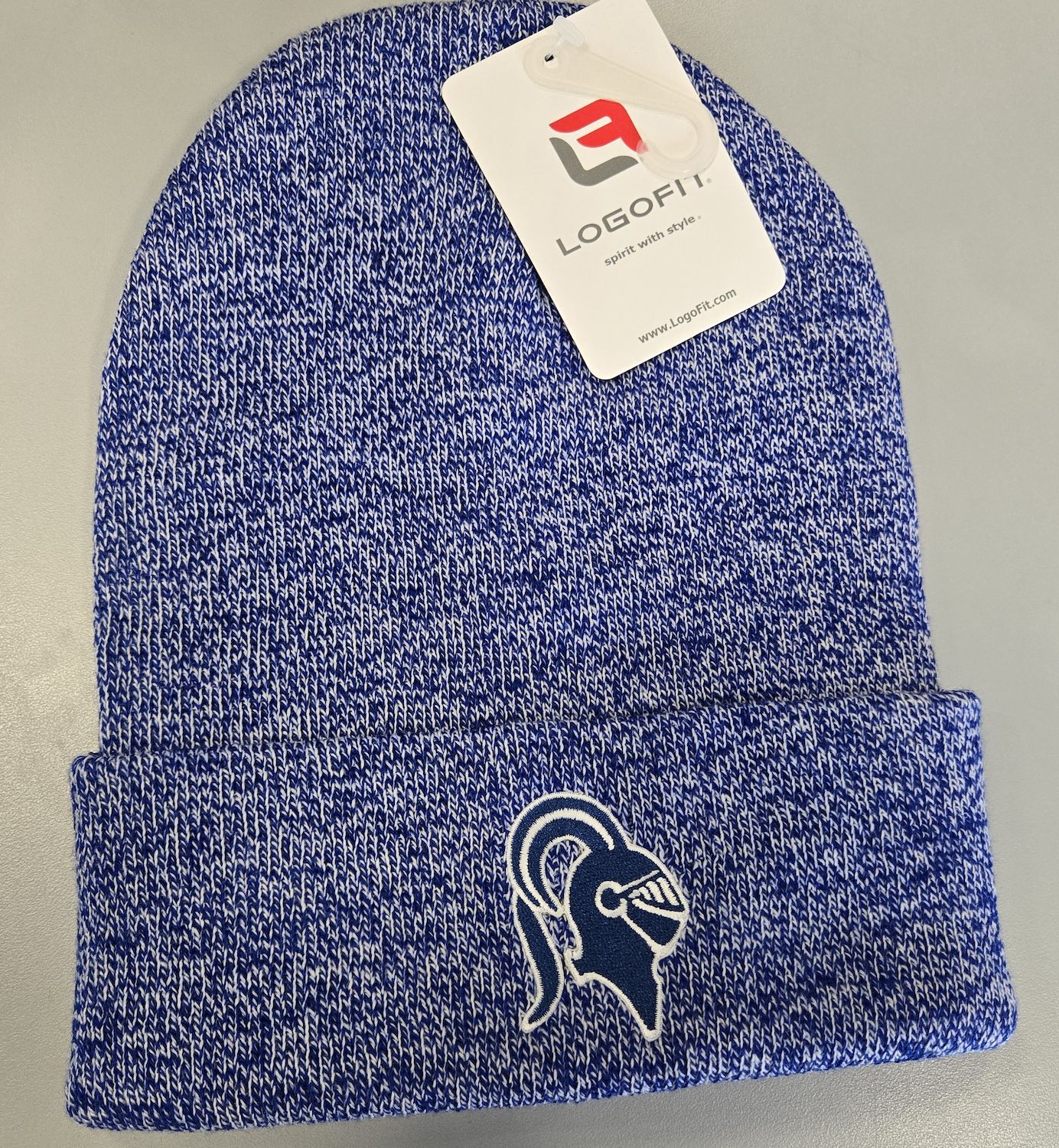 Striped Beanie knit cuff