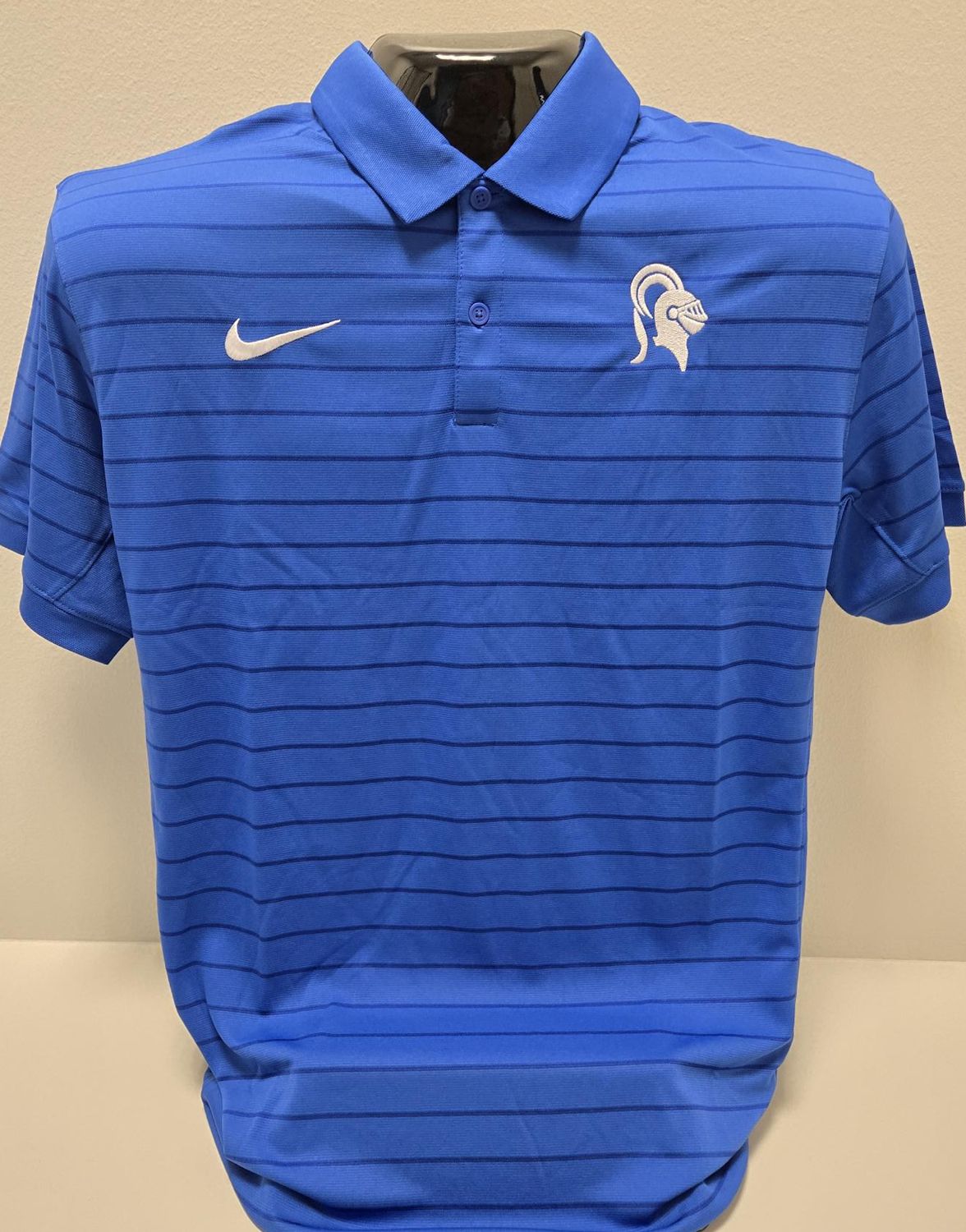 Nike Stripe Polo, Color: Royal/Royal, Size: S
