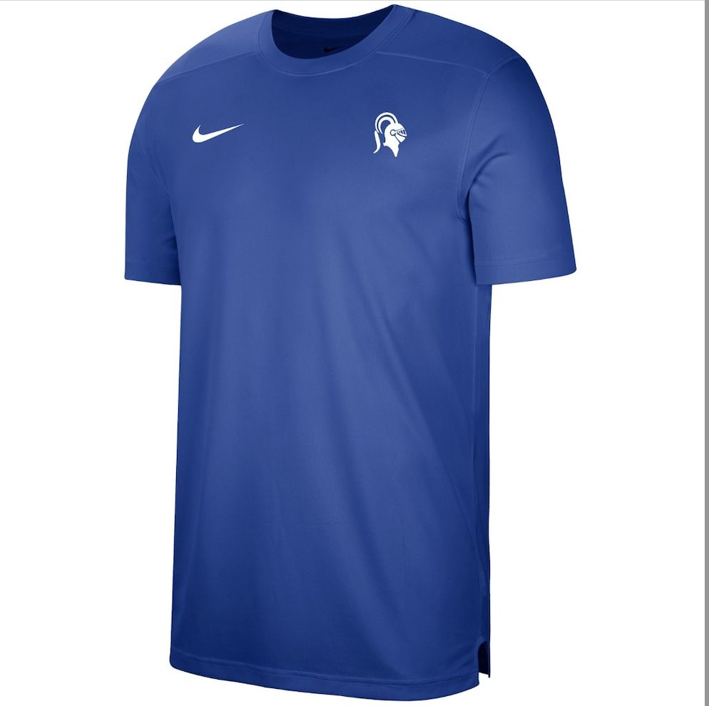 Nike UV Coach Short Sleeve Tee, Color: Royal, Size: S
