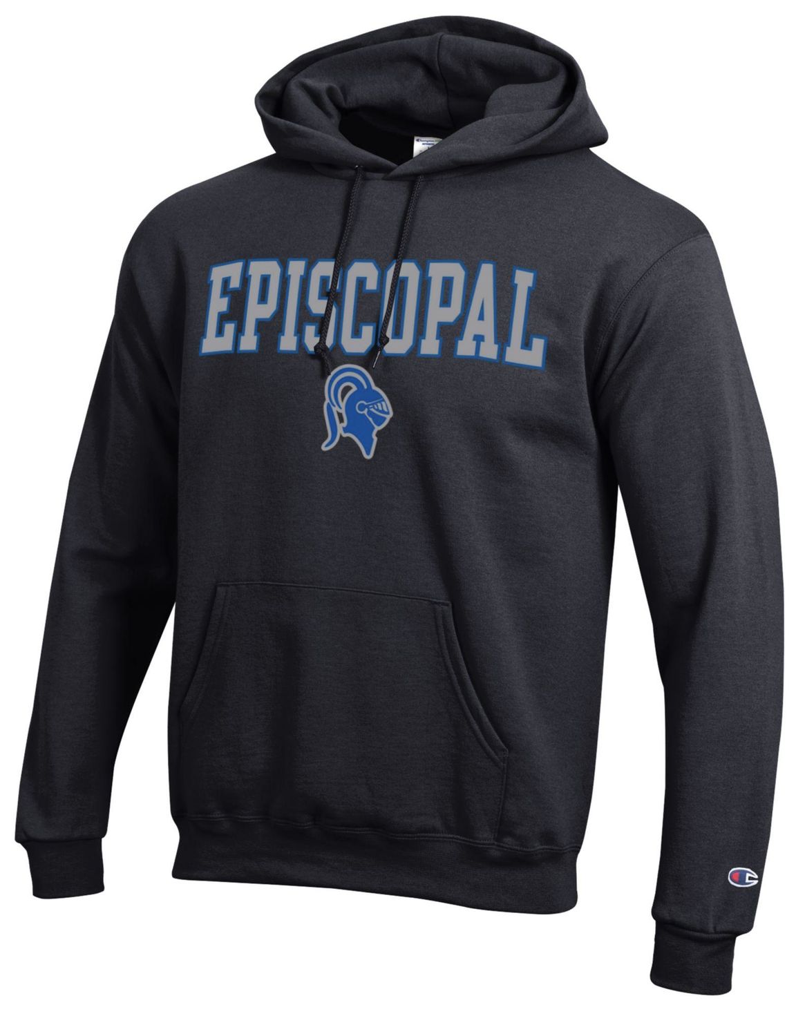 Champion PB Fleece Hoodie Grey Letter, Color: Black, Size: XS