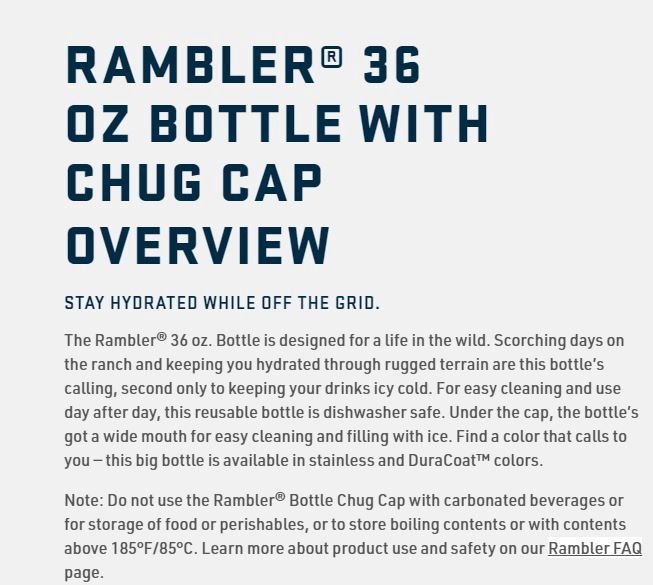 Rambler Bottle Chug