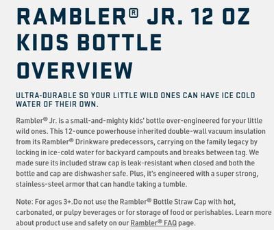 Rambler Jr Kid&#39;s Bottle