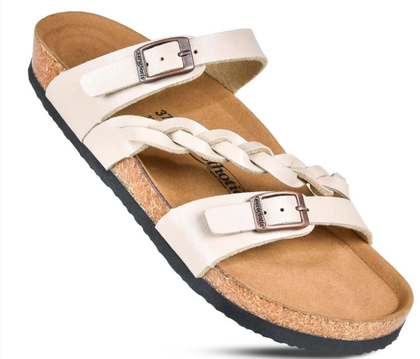 Viking Strappy Sandal, Color: Off White, Size: 6