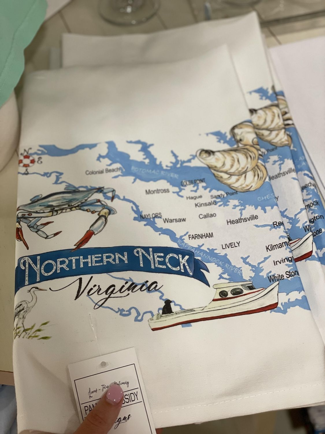 Map Kitchen Towel