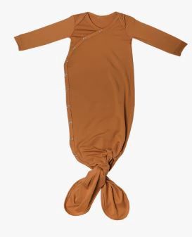 Knotted Gown, Color: Camel, Size: 0-4 Mths