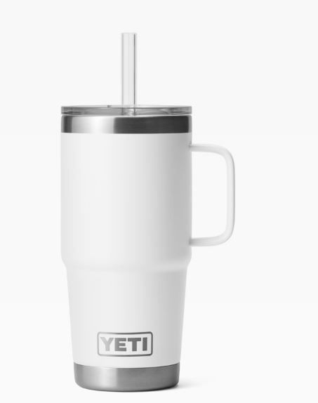 Rambler Straw Mug, Color: White, Size: 25 oz