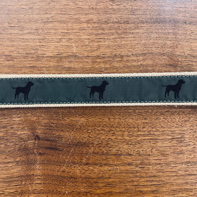 Black Lab Canvas Belt