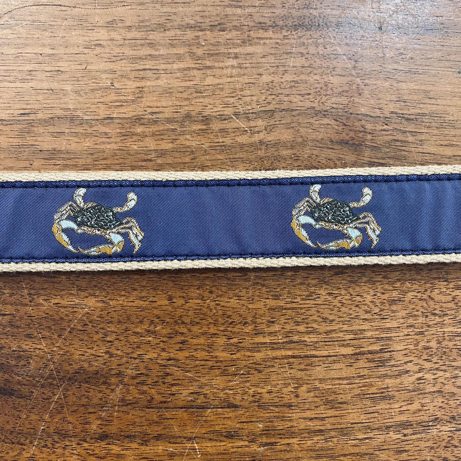 Blue Crab Canvas Belt