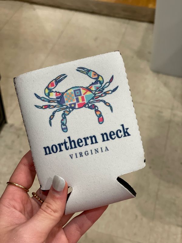 Nautical Flag Crab Can Coozie