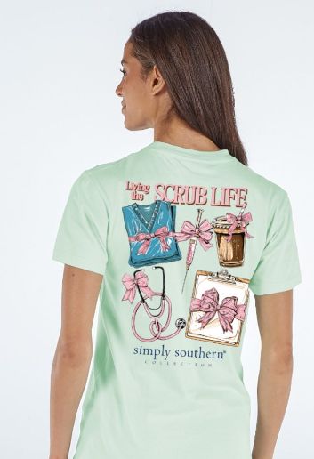 Scrub S/S Tee, Color: Mint, Size: Small