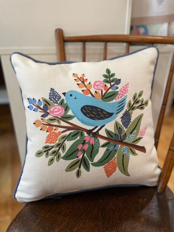 Bird Pattern Pillow (VA)
