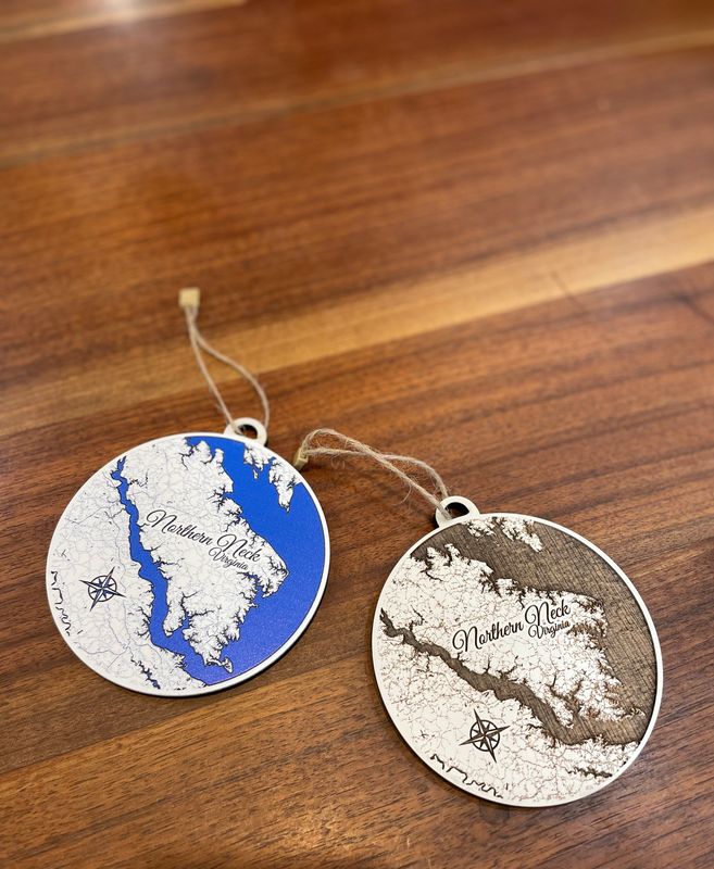 Elevated Wood Ornament