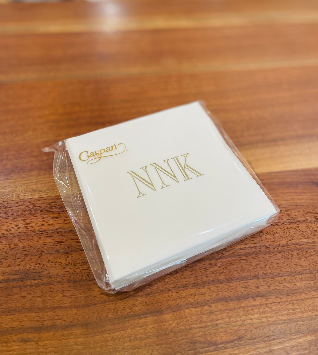 NNK Napkins, Color: White/Gold, Size: Cocktail