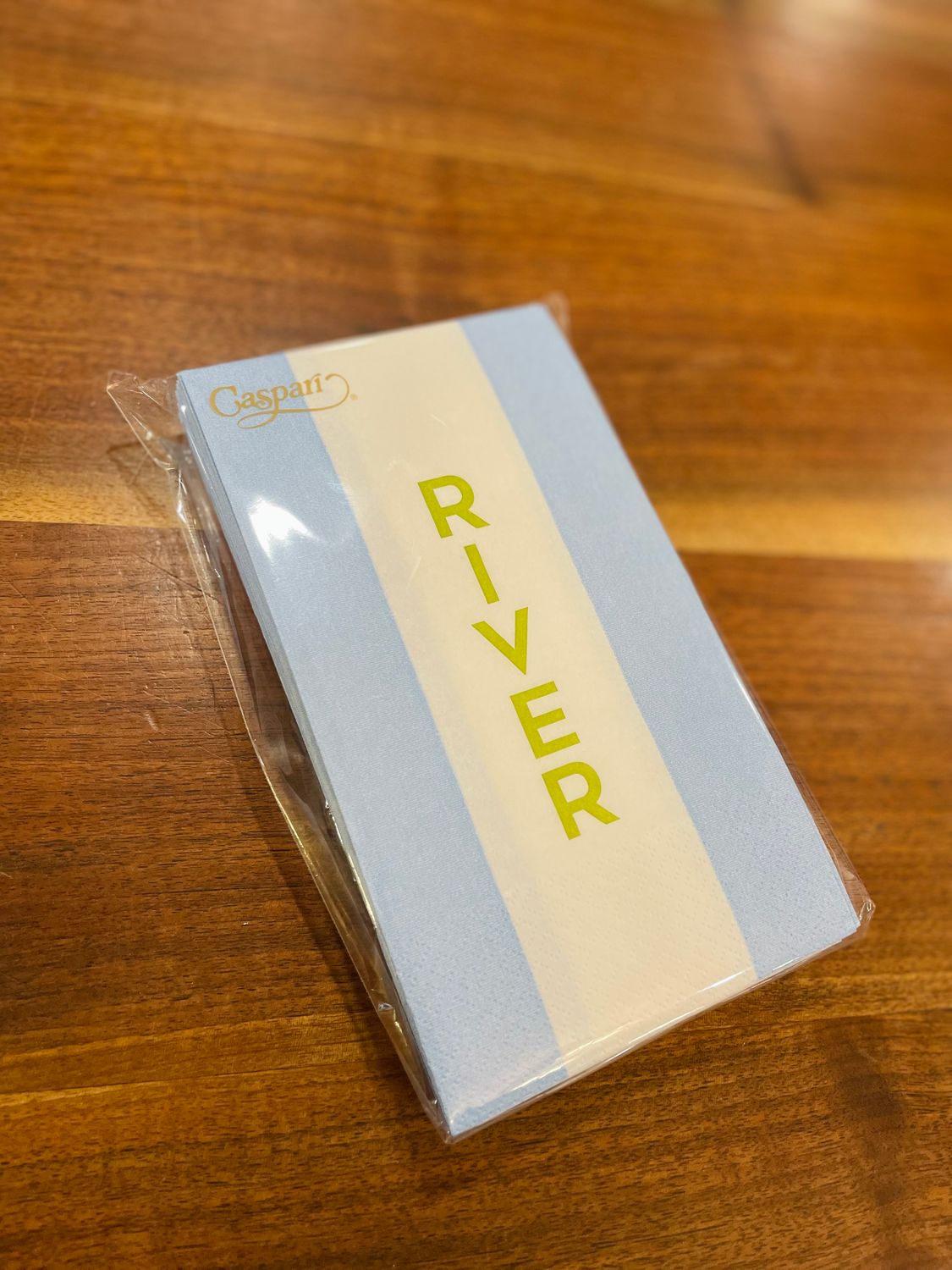 River Napkins, Color: Blue Stripe, Size: Guest