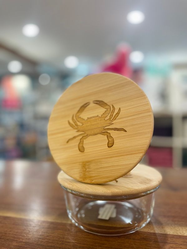 Crab Round Glass