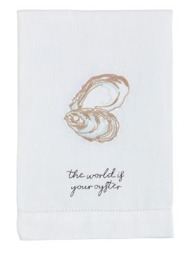 World Oyster Embroidery Towel