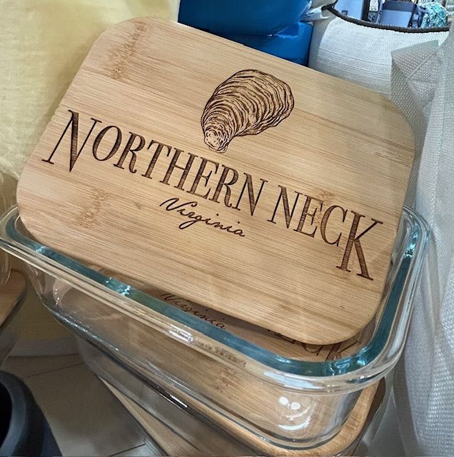 NNK Glass Container, Color: Oyster/Rectangle
