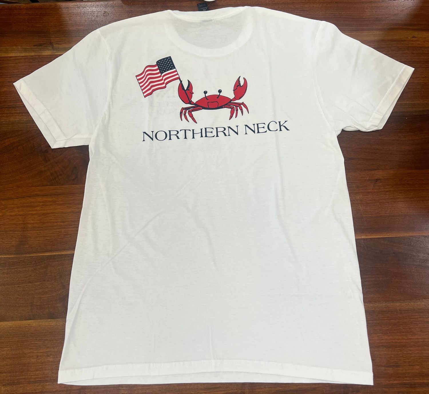 NNK Patriotic Crab S/S, Size: Medium, Color: White